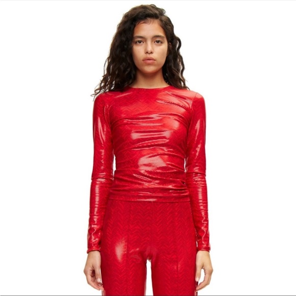 Saks Potts Saya Top Red 2 - Picture 8 of 8